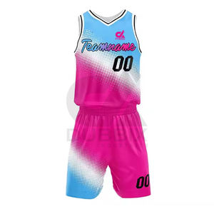 ชุดบาสเก็ตบอลแบบขายส่ง ปรับแต่งได้ สำหรับทุกเพศ แห้งเร็ว ระบายอากาศ ป้องกันแบคทีเรีย โพลีเอสเตอร์ 100% แบบไม่มีแขน ไซส์ใหญ่ - Product Image 2