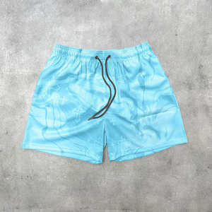 Verano nuevo diseño ropa deportiva pantalones cortos para hombre logotipo personalizado impreso peso ligero hombres gimnasio pantalones cortos nueva serigrafía hombres 100% algodón - Product Image 5