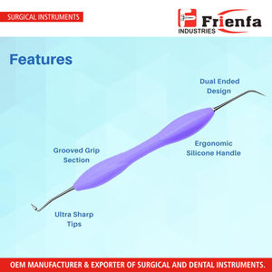 Kit de Instrumentos de Relleno Dental de Composite con Mango de Silicona y Soporte para Casete, 5 Piezas, Herramientas de Restauración de Composite - Product Image 3