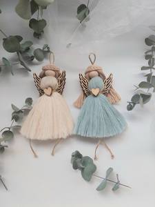 Personalizado bohemio macramé pared colgante hecho a mano algodón sublimación en blanco para boda decoración del hogar - Product Image 3