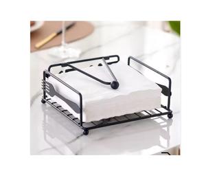 กล่องใส่กระดาษทิชชู่เคลือบผงโลหะสีดำพิมพ์ลายโลโก้ตามสั่ง - Product Image 5