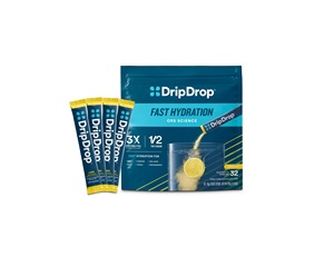 DripDrop Hydration Packets - Lemon - Single Serve <b>Electrolytes</b> <b>Powder</b> Drink Mix - 32 Sticks - Product Image 1