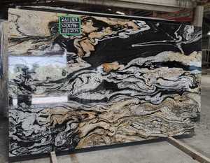 Alta demanda fusión oro granito Natural cósmico Magma losas azulejos fábrica India para pisos de lujo baño cocina encimeras - Product Image 3