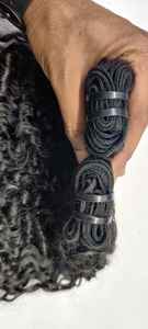 Extensiones de cabello Remy 100% de la mejor calidad, trama india a mano, cutículas alineadas, cabello suave de larga duración de Temple Source - Product Image 5