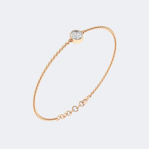 0.75CTW Round Cut Bezel Set Diamond Station Bracelet Lab Grown Diamond D E F Color VVS VS <b>Gold</b> White <b>Rose</b> <b>Gold</b> Women Jewelry - Product Image 6