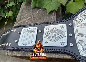 เข็มขัดแชมป์มวยปล้ำรุ่นเฮฟวี่เวท NWA สหรัฐอเมริกา ขนาดผู้ใหญ่ ทำจากสังกะสี หนา 2 มม. 4 มม. - Product Image 4