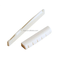 MA International White Plastic Guitar Bridge Saddle Nut Pins High Quality Music Effect for Acoustic/Electric Guitar Use