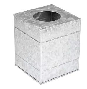 Soportes de pañuelos de acero inoxidable decorativos de flores para eventos de fiesta para mesas Trending Dining Kitchen Caja de pañuelos de metal - Product Image 2