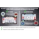 Couvre-plaque d'immatriculation de voiture en cristal scintillant, cadre métallique avec LED et fibre de carbone, compatible avec Tesla, Ford, Toyota Corolla, moto - Product Image 4