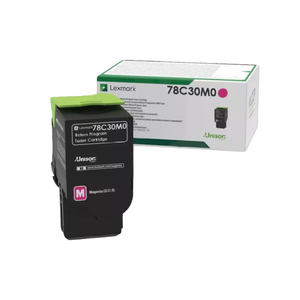 ตลับหมึกโทนเนอร์สีม่วงแดง Lexmark 78C30M0 พร้อมชิปสำหรับใช้ในเครื่องพิมพ์ - Product Image 1