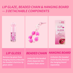 Gloss à lèvres transfrontalier effet miroir, longue tenue, facile à appliquer, hydratant et volumateur. - Product Image 3