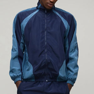 Conjunto Deportivo de Dos Piezas para Hombre, Chaqueta y Pantalones de Forro Polar para Invierno, Diseño Colorblock 2026, Logotipo Personalizado, Ropa Deportiva Informal - Product Image 2