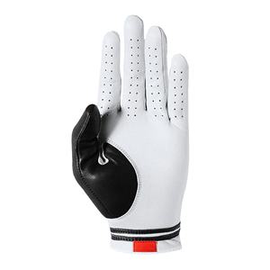 Gants de golf respirants personnalisés de haute qualité 2025, blancs et noirs, en cuir de mouton Cabretta, pour main gauche, sur mesure - Product Image 2
