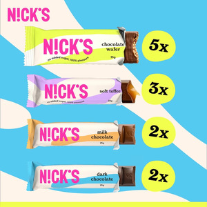 NICKS Chocolate <b>Mix</b> <b>Box</b> Keto Snack Bars No Added Sugar - Product Image 2