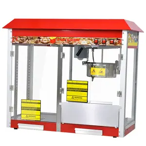 Máquina eléctrica automática para hacer palomitas de maíz Máquina comercial para hacer palomitas de maíz con calentador