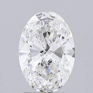 Diamante Ovalado de 2.06ct, F VVS2, Cultivado en Laboratorio, para Joyería, Diamante CVD - Product Image 1