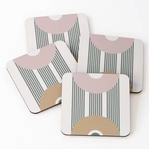 Posavasos de corcho para bebidas absorbentes de agua de boda decorativas ambientales más creativas para decoración de tazas de café almohadilla de aislamiento térmico - Product Image 4