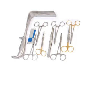 ชุดเครื่องมือผ่าตัดคลอดทำจากสแตนเลสแบบใช้มือชุดผ่าตัดคลอดพื้นฐานขายดี - Product Image 1