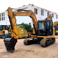 Prête à l'emploi, fabriquée au Japon, mini-excavatrice Caterpillar d'occasion Cat 308E2 de 8 tonnes, à vendre.