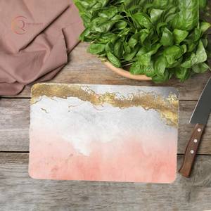 Dernière arrivée planche à découper en marbre blanc naturel forme rectangle couteaux de cuisine faits à la main bloc à découper au prix le plus bas - Product Image 4