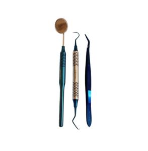 Juego de Pinzas y Espejo Dental Premium para Examen Oral Profesional, Juego de Herramientas Dentales de Acero Inoxidable de Alta Precisión - Product Image 2