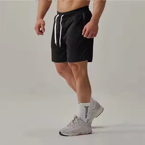 Short de basket-ball athlétique décontracté pour hommes personnalisé été couleur unie respirant polyester Gym Sport maille motif course ample - Product Image 6