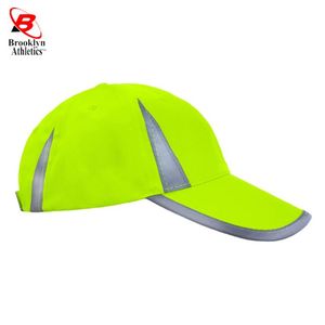 Hi Vis Seguridad Alta visibilidad Logotipo personalizado Trabajo Sombreros para el sol Sombrero DE TRABAJO DE SEGURIDAD reflectante - Product Image 3