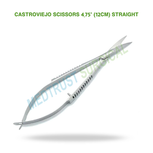 Tijeras de Tenotomía Westcott de Acero Inoxidable de 4.75 Pulgadas (12 cm) con Puntas Roma Ligeramente Curvadas, Tijeras Quirúrgicas Oftálmicas con Certificación MOL - Product Image 2