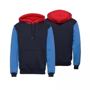 100% algodón OEM peso pesado en blanco sudaderas con capucha de gran tamaño hombres logotipo personalizado bordado impresión Color bloque sudaderas con capucha ropa de invierno básicos - Product Image 3