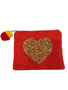 Mini sac à main pour femme fait à la main avec des fleurs et un motif unique de broderie ethnique en perles de verre, porte-monnaie, style tendance, mini pochette - Product Image 5