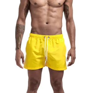 Yellow men's beach Trunk short men's Wear Board Shorts Printing Fashion Surfing Shorts 2022 Elastic Waist Quick Dry