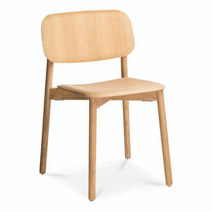 Silla de comedor minimalista de madera de teca, asiento de lujo tallado a mano de estilo escandinavo duradero para el hogar y la Cafetería - Product Image 1