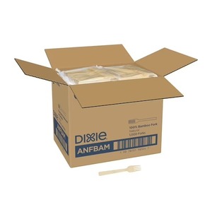 Tenedor de Bambú Dixie de 6 Pulgadas, Hecho con Materiales 100% Naturales, 1000 Unidades por Caja (ANFBAM) - Product Image 1