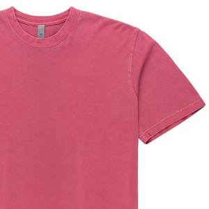 Camisetas de algodón de 300g para hombre, camiseta transpirable holgada de cuello redondo de verano de manga corta para hombre y mujer, Camiseta básica - Product Image 3