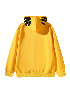 Sweat à capuche zippé personnalisé en coton mélangé chenille avec strass, brodé sur tout le visage, sweat à capuche imprimé vintage écran lourd et lavé à l'acide - Product Image 3