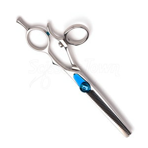 Swivel Thinning Scissors With Offset Handle And Sharp Teeth For Seamless <b>Hair</b> <b>Blending</b> - Product Image 4