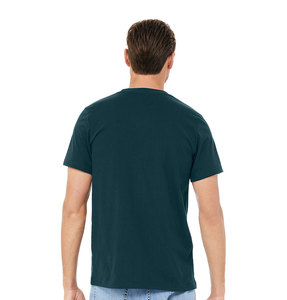 BELLA + CANVAS 100% coton T-shirt à col rond respirant écologique personnalisable pour hommes avec impression de logo personnalisé - Product Image 4