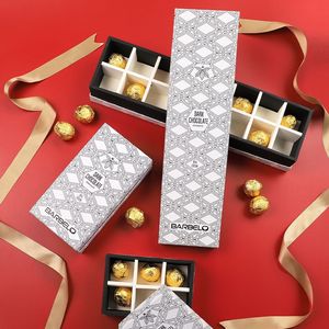 Vente en gros de boîtes d'emballage de chocolat pliées en forme de livre de luxe imprimées sur mesure carton en vrac boîte d'emballage cadeau magnétique de chocolat - Product Image 6