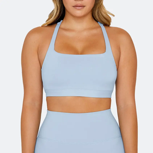 Sujetador deportivo con espalda abierta de alto soporte para mujer, ropa de gimnasio para entrenamiento ligero, Parte delantera sólida de alta calidad, 2026 - Product Image 1