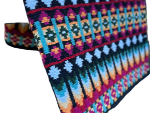 แผ่นรองอานม้าผ้าฝ้ายลายสีสันสดใสบุขนแกะสำหรับขี่ม้า - Product Image 3