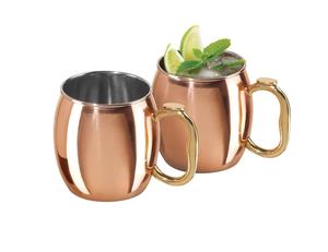 Tasse à bière en cuivre pur martelé à la main, meilleure vente d'ustensiles de cuisine en métal chaud, conception de poche - Product Image 1