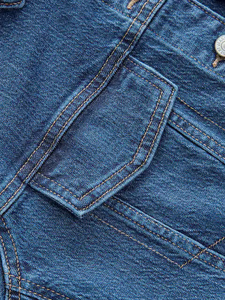 Precio de fábrica, nueva chaqueta vaquera ajustada con busto completo azul oscuro para mujer, diseñado para cierre de botones Mujer para todas las estaciones, comodidad - Product Image 4