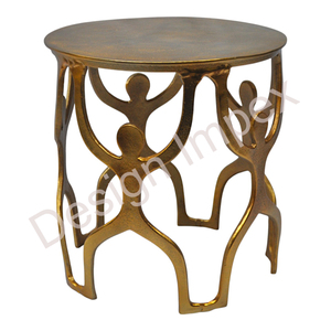 Nouveau Style Table Basse En Métal Finition Dorée Royal Home Furniture Accessoires Table Dernière Conception Motif Table Au Meilleur Prix - Product Image 5