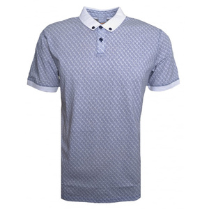 Logotipo personalizado de Color sólido 100% algodón para hombre para Polo camisa de alta calidad liso en blanco para hombre para Polo camisetas de tela de punto - Product Image 3