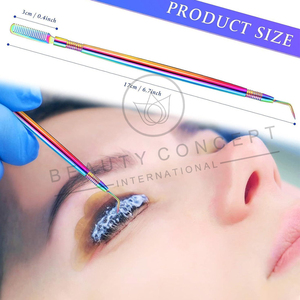 2 Pcs Eco-Friendly Stainless Steel Eyelash Lifting Separation Tools Good Seller Liquid Concept for Lash Lift Multi Color - Product Image 3