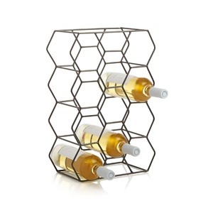 Estante de vino más famoso de venta regular para sostener botellas de bebidas Vajilla Encimera Barras de lujo Fabricante de estantes de vino - Product Image 5