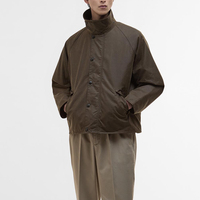 Veste de travail pour homme en toile cirée épaisse 100% nylon, style streetwear, à capuche, imperméable et coupe-vent