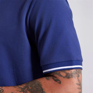 Camiseta Polo de Tela Importada Personalizada de Alta Calidad al por Mayor para Hombre 2025 - Product Image 4