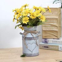 Vase en or pour centre de table de mariage Vases en métal trompette pour décor de table de mariage Arrangement floral 5.2Lx5.2Wx22 "H pouces