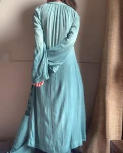 Conjunto de dos piezas de primavera 2024, ropa de mujer, conjunto de camisa de manga larga, conjunto de dos piezas de longitud completa con tinte de corbata para mujer - Product Image 6